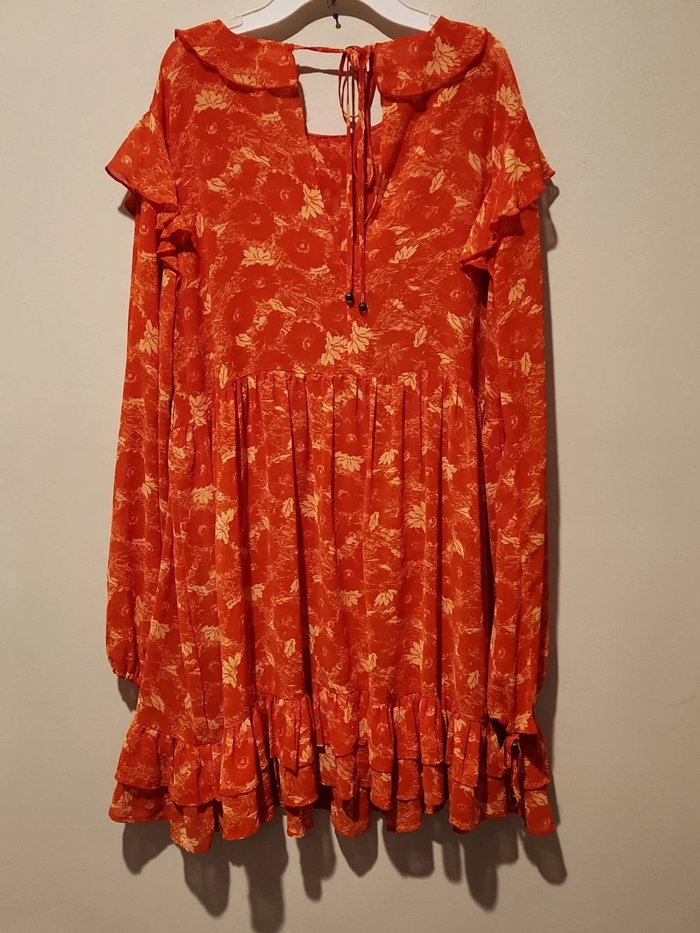 ❤️ FREE PEOPLE THESE DREAMS RUFFLE MINI DRESS, SMALL